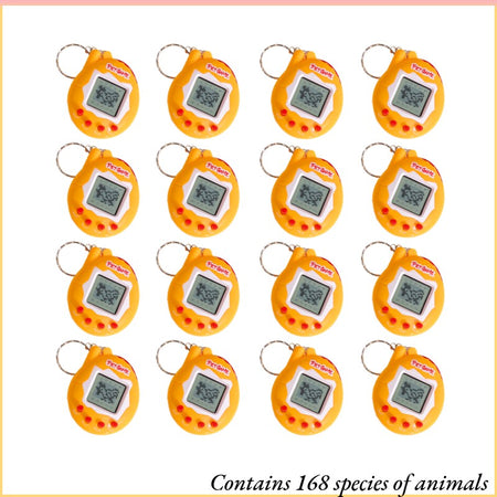 6-48PCS Virtual Pet Keychain Digital Pet Electronic Handheld Game Video Game Party Birthday Nostalgic 90s