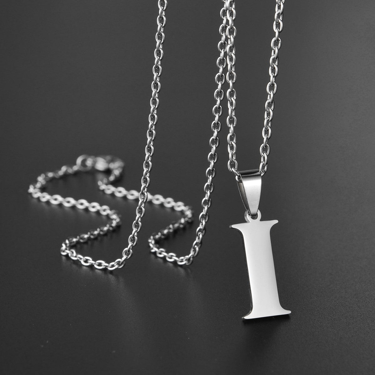 26 Alphabet Letters A-Z Name Pendant Stainless Steel Necklace Initial Minimalist Necklaces For Men Women Fashion Gifts Wholesale