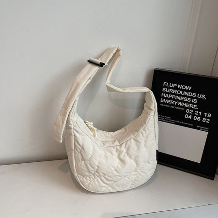 New Commuting Crossbody Bags for Women Fashion Texture and Simple Hobo Shoulder Bag Large Capacity Versatile Bags for Travel