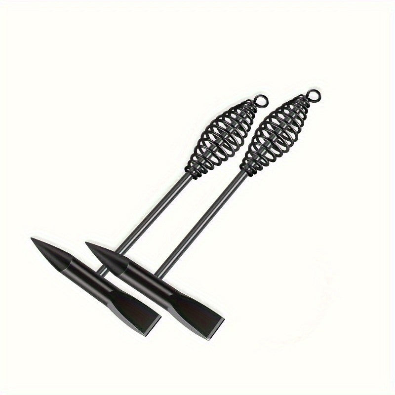 1/2Pcs High Carbon Steel Welding Chipping Hammer Scratch Wire Brush Spring Handle Rust Remover Welder Safety Hand Tool