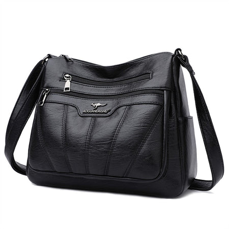 Soft Leather Women Bag Branded Designer Ladies Handbag Purses 2023 Luxury Female Shoulder Bag Large Capacity Crossbody Bags Sac