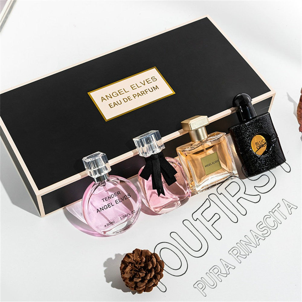 High Quality Perfume Women 120ml Perfumes Feminino Gift Box 4Pcs Set Parfum Femme Lasting Fragrance Floral Fruity Scent Spray