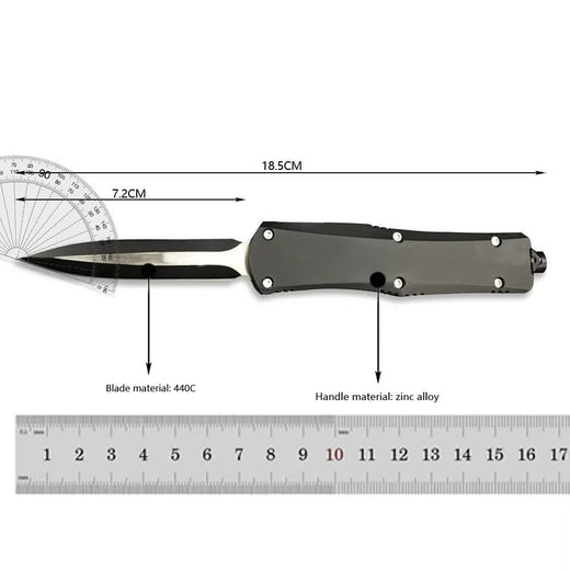 All Black A07 Pocket Folding Knife Multitool Survival Outdoor Portable Hunting Self-defense Tactical Multitool Hand Knife EDC