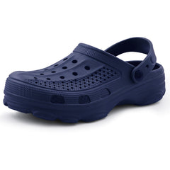 Kidmi New Men's Clogs Sandals Deep Heel Men Flat Sandals Summer Holes Waterproof Home Sandals Outdoor Antiskid Sole Beach Slides