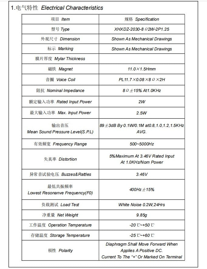 2535 3525 2030 4 Ohm 3w 8 Ohm 2W Speaker Cavity 4? 8? 2 3 Watt BOX Bluetooth-compatible Audio Speaker for Notebook Computer