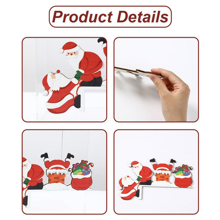 Christmas Gingerbread Man Wooden Door Frame Decoration Merry Christmas Decor for Home 2025 Navidad Xmas Ornament New Year 2026