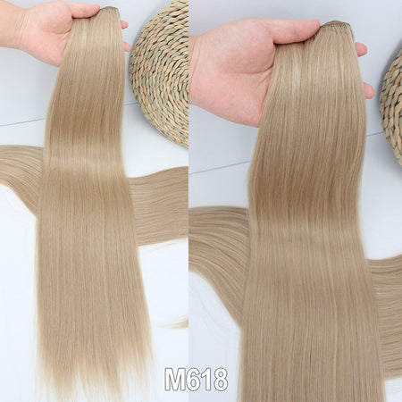Russia Straight Hair Weave Bundles 65cm 200G Fiber Synthetic Hair Extensions Bio Protein Heat Resistant Ponytail Cosplay Hair