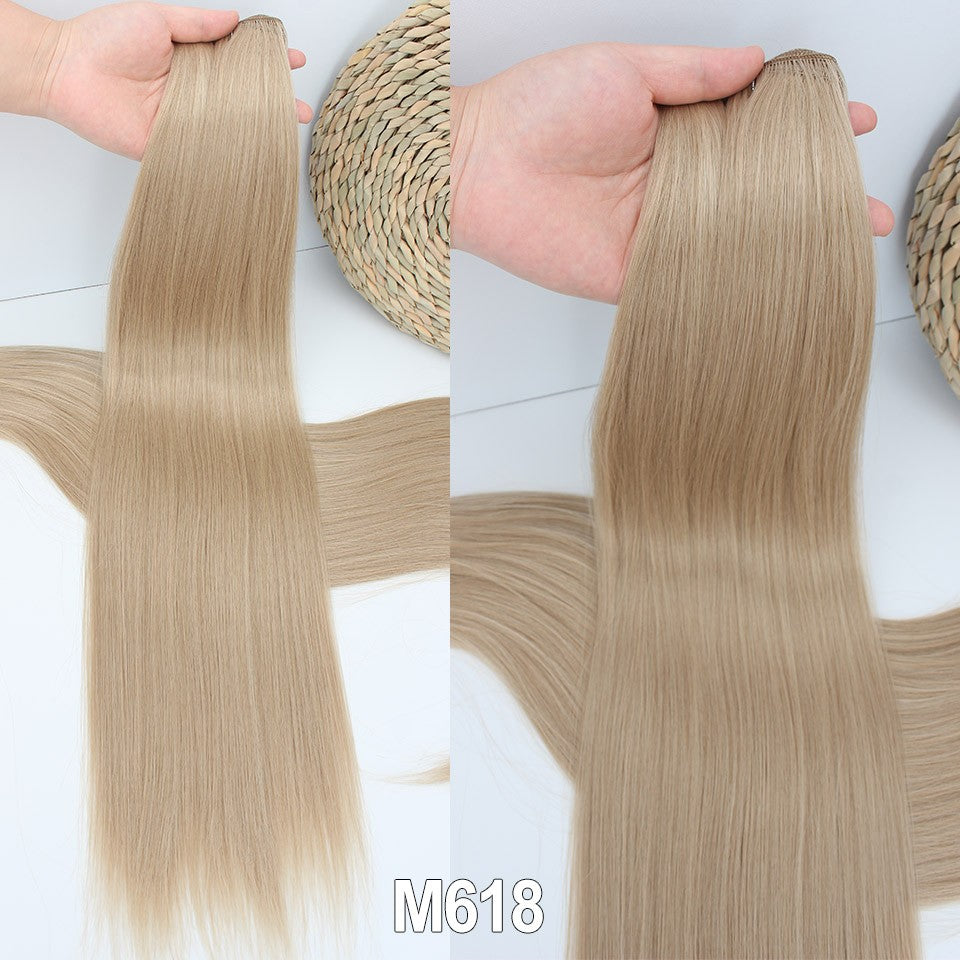 Russia Straight Hair Weave Bundles 65cm 200G Fiber Synthetic Hair Extensions Bio Protein Heat Resistant Ponytail Cosplay Hair