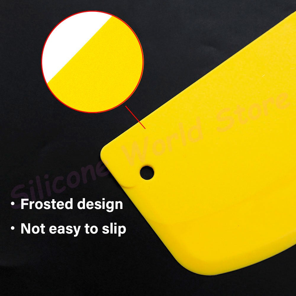Silicone World Dough Scraper Cream Spatula Plastic Cutting Knife  for Flour Pastries and Cakes Baking Tool Kitchen Accessories