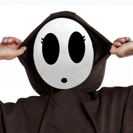 Game Bros Shy Guy Mask Cosplay Funny Unisex Adlut Plastick Masks Halloween Carnival Party Costume Props Masquerade Cartoon Chara