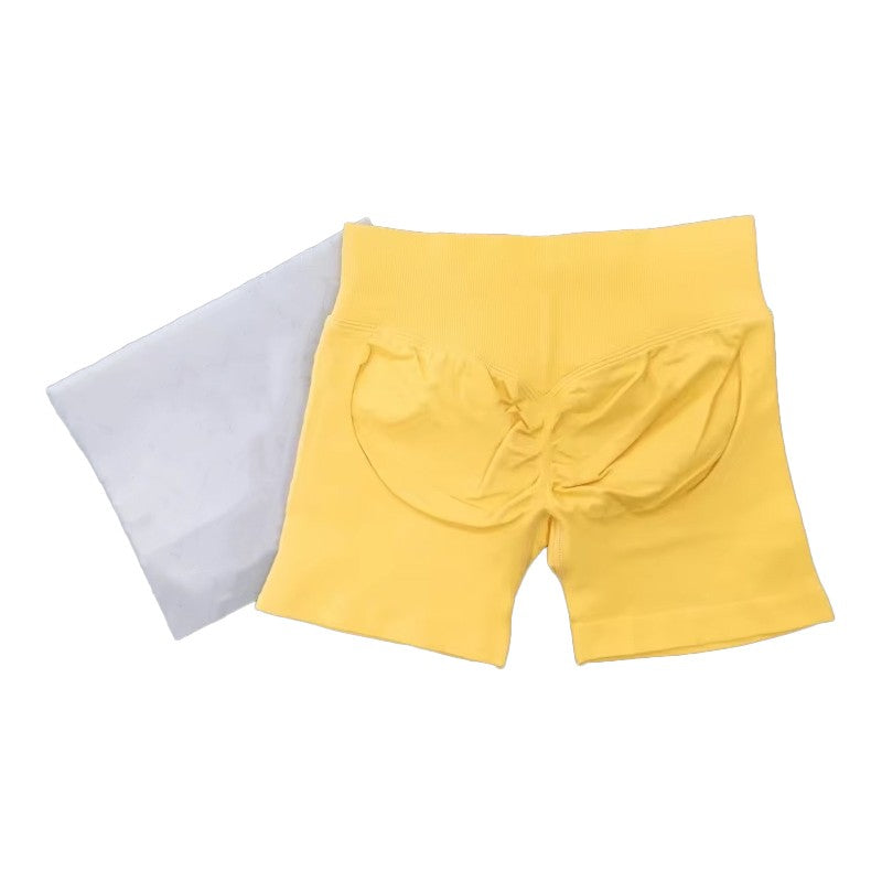 D-logo Impact Shorts Seamless Scrunch Bum Workout Gym Shorts Low Ribbed Waist Band Yoga Short Booty Hight Stretch Running shorts