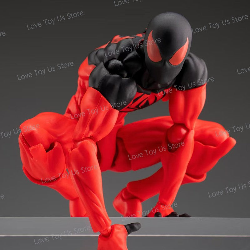 Original Mess Toys Spider Man Symbiote Spiderman Messtoys Black Suit Neighbor Scarlet Spider Anime Action Figure Gifts Toys