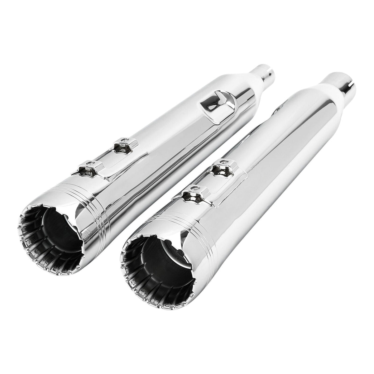 Motorcycle Slip On Mufflers Exhaust Pipes For Harley Street Glide Road King Electra Glide Ultra Limited FLTRX 2017-2022 2021 18