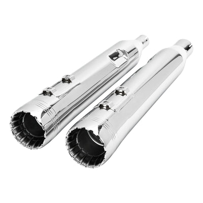 Motorcycle Slip On Mufflers Exhaust Pipes For Harley Street Glide Road King Electra Glide Ultra Limited FLTRX 2017-2022 2021 18