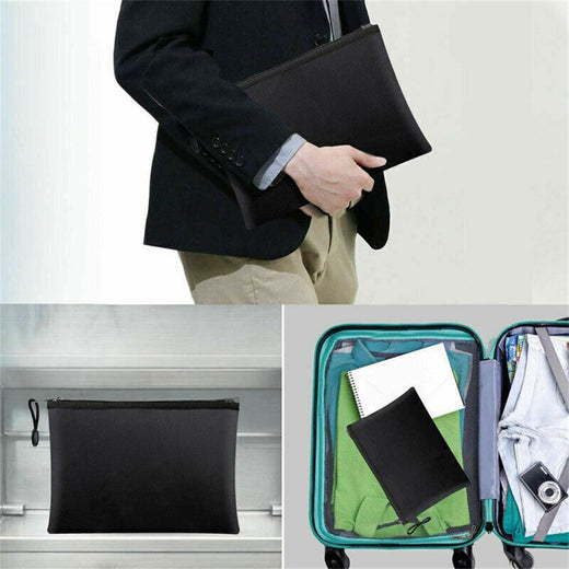 Fireproof Document Bag Waterproof Money Bags Fire Safe Storage Pouch Protect Paper Cash File Envelope Holder For Home Office