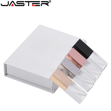 USB 2.0 Flash Drive 128GB Crystal Memory Stick 64GB High Speed Pen Drives 4GB Wedding Gift Pendrive 16GB U Disk 8GB Photography