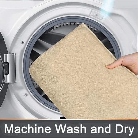 Homaxy Super Absorbent Bath Mat Memory Foam Carpet Non-Slip Toilet Bathroom Rug Soft Living Room Bedroom Shower Decor Foot Rug