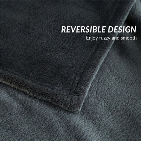 Spring Winter Winter Flannel Blanket Fluffy Warm Soft Sofa Cover Bedspread Solid Blue Black Coral Fleece Plush Blankets For Beds
