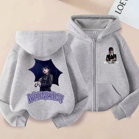 Adams Children's Hooded Cardigan 2D Printed For Boys and Girls Aged 2-12 Sweet Cool Versatile cute Fun and Energetic