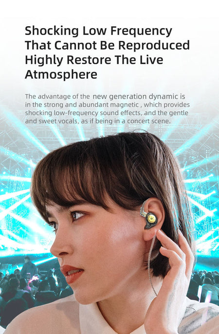 KZ EDX PRO Dynamic Earphones HIFI Bass Earbuds In Ear Monitor Sport Noise Cancelling Headset