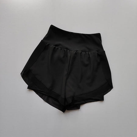Summer Women's Sports Shorts Mesh 2 In 1 Quick-dry Yoga Shorts Breathable Fitness Shorts High Waist Fitness Running Shorts