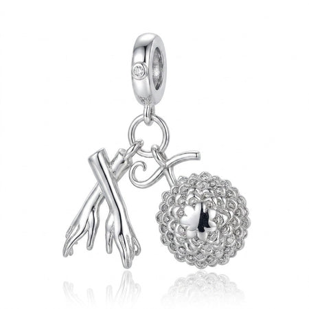 Nicole Robin Akuma No Mi Anime Flower-Flower Fruit Charms for Original 925 Charms Bracelet Silver Charm Bead for Women Jewelry