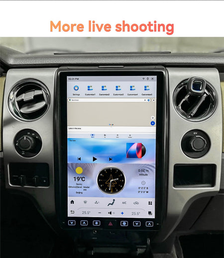 14.4 Inch Android 13 128GB For Ford F150 Raptor 2009-2014 Tesla Style Car GPS Navigation Multimedia Player Radio Tape Headunit