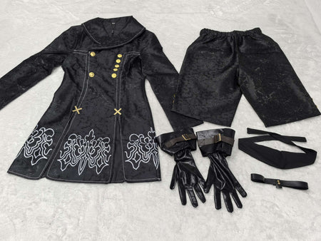 Anime Nier Automata Cosplay 9S Yorha 2B Cosplay Suit Male Women Outfit Wig Disguise Costume Plus Size Fancy Party Black Dress