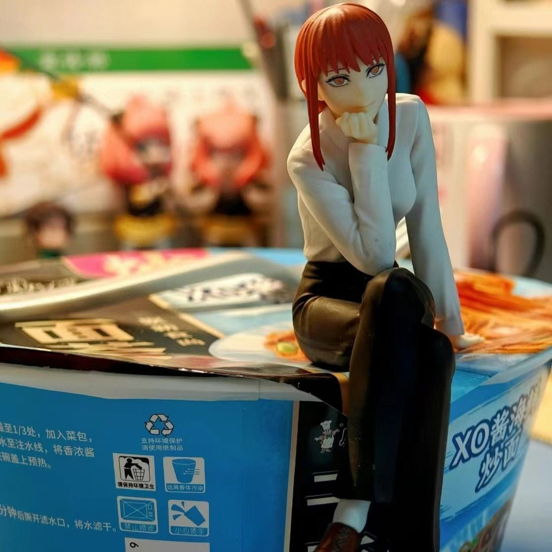 Chainsaw Man Figure Makima Anime 14cm Noodle Stopper Figure Model Toys For Girl Birthday Gifts Dropshipping