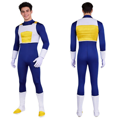 Z Vegeta Cosplay Jumpsuits Costume  Adult Men  Bodysuits Set Male Fantasia Outfits Halloween Carnival Party Disguise Role Suit