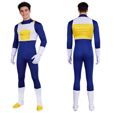 Z Vegeta Cosplay Jumpsuits Costume  Adult Men  Bodysuits Set Male Fantasia Outfits Halloween Carnival Party Disguise Role Suit