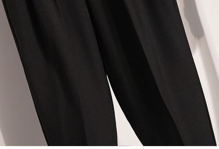 Plus Size Pants Woman 2025 Autumn Winter New Arrival High Waist Suit Pants High Quality Korean Style Straight Trousers