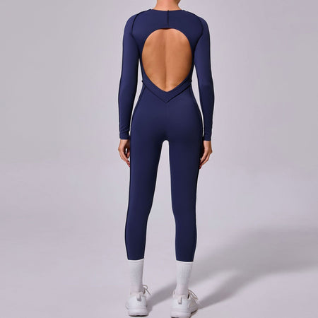 One-piece Yoga Jumpsuit Women Long Sleeved Set Quick Drying Yoga suit Gym Training Suit  Sportswear Bodysuits Women Fitness Set