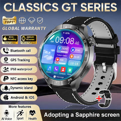 2026 Smart Watch Men AMOLED Always display NFC Bluetooth Call GPS trajectory Waterproof Health Sport Smartwatch Men Custom dial