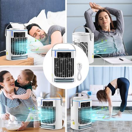 Mini Air Conditioner Air Cooler Fan Portable Water Cooling Fan Mobile Air Conditioning Fan For Room Office Cars