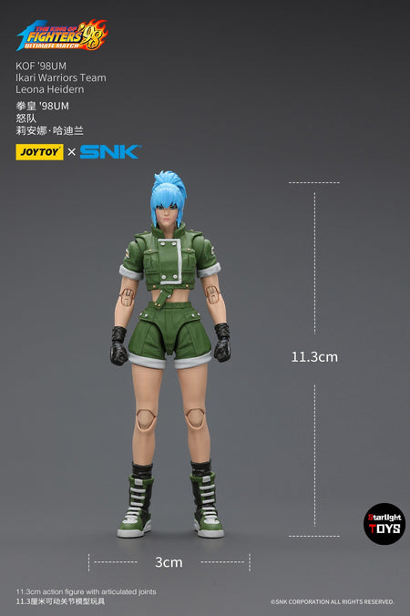 ?JOYTOY?1/18 Action Figure SNK KOF'98UM Ikari Warriors Team Leona Heidern Model Toy Gifts