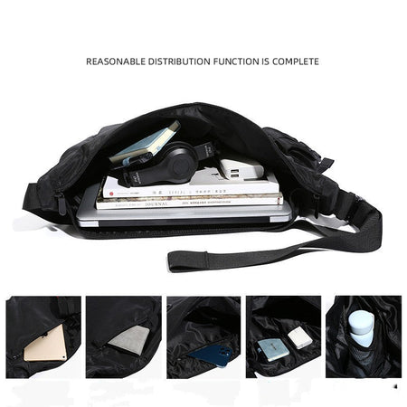 Men Messenger Bags Casual Waterproof Crossbody Bag Hold 14 inch Laptop Shoulder Bag Unisex Travel Gym Bag