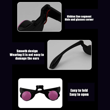 Light Up LED Eyewearing Halloween Glow Glasses Scary Red Glowing Eyes LED Glasses Festive Halloween LED Glowing Eyeglasses