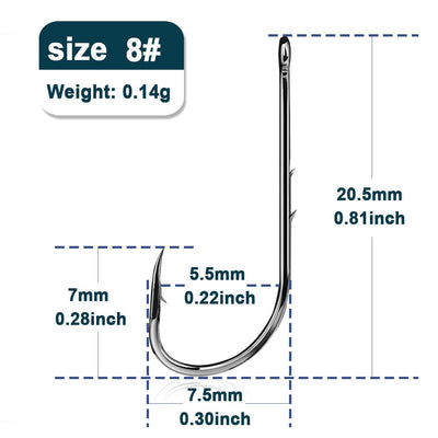 FTK Baitholder Fishing Hooks Sea Barbed Fishing Lures Shank Beak Live Bait Holder Carp Fishing Worm Hooks Accessories Tackle