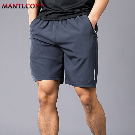 Breathable Running Jogging Men's Shorts Quick Dry Fashion Board Shorts Male Summer Elastic Casual Shorts Men Solid Color M-4XL