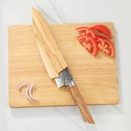 67-LAY Damascus Kitchen chef knife Set,Japanese Santoku Nakiri Knife Utility Knife Boning Knife,Cooking knife Olive wood HD