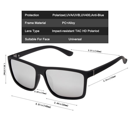 New Polarized Driving Brand Designer Sunglasses Luxury Men Aviation Square Sun Glasses Women Vintage Retro Glasses Shades