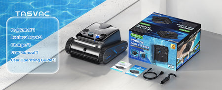 Cordless Robotic Pool Cleaner, Pool Vacuum for Inground Pools with 4 Motors, Wall & Waterline Cleaning, 300min Battery Life