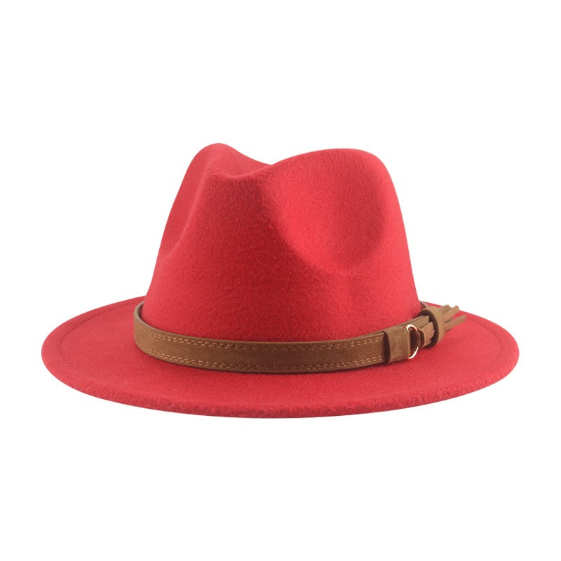 Hats for Women Fedoras Girls Hat Boys Hat Felted Kids Baby Caps Small 52cm 54cm Belt Wedding Cute Kid Fedoras Sombreros De Mujer