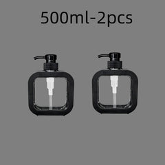 300/500ml Bathroom Soap Dispensers Refillable Lotion Shampoo Shower Gel Holder Portable Travel Dispenser Empty Bath Pump Bottle