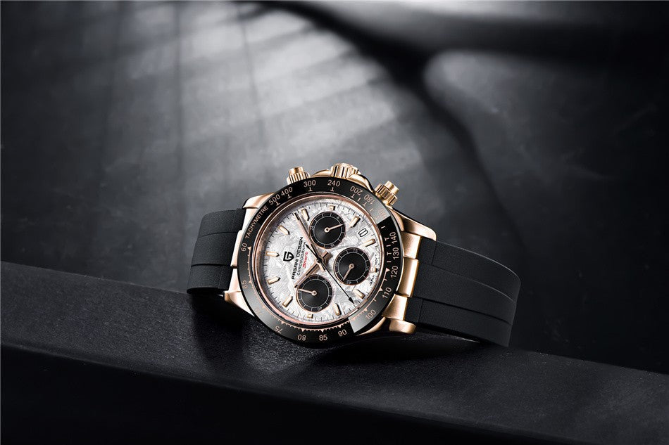 40mm New V2 PAGANI DESIGN Men's Quartz Watches Sapphire Retro Chronograph Stainless Steel Waterproof Watch Men Relogio Masculino