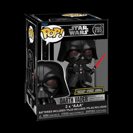 Star Wars Ahsoka with Lightsaber Darth Vader Figure Lights and Sounds FUNKO POP Collectible Limited Edition Figurine Toy Gift