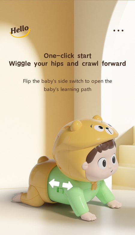 Baby Crawling Toys with Music Toddler Learn To Climb Educational Toys Baby Moving Toys Interactive Development Tummy Time Gifts