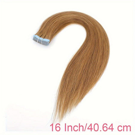 HAIRTIME Cuticle Aligned Virgin Natural Hair Extension Human #27 Tape Russian 100% Remy Hair Extension Tape in Vendors