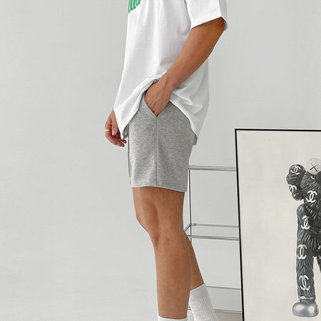 Korean Version of Fitness Sports Cotton Shorts Men's Casual Outdoor Versatile Hip-hop Stretch Breathable Five-point Pants
